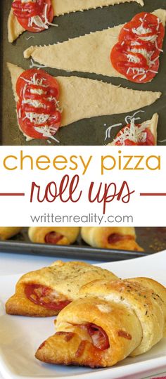 cheesy pizza roll ups are an easy appetizer to make ahead of time