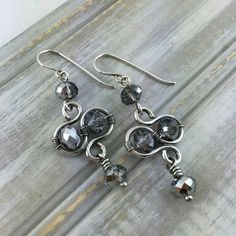 Wire wrap inspiration Bohemian Wire Wrapped Adjustable Wrap Earrings, Modern Silver Wire Wrap Earrings, Bohemian Silver Wire Wrapped Earrings, Nature-inspired Silver Wire Wrapped Earrings, Beaded Wire Art, Bohemian Silver Wire-wrapped Crystal Earrings, Wire Earrings Handmade, Twist Jewelry