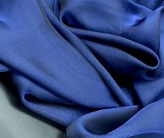 a close up view of a blue fabric