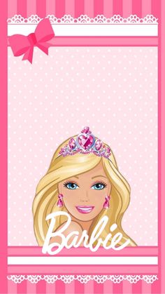 barbie princess birthday card with the name barbie on it