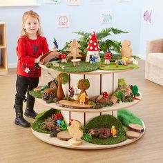 Woodland Toys, Dinosaur Storage, Woodland Landscape, Baby Toy Storage, Play Place, Cable Drum, Dinosaur Park, Cable Reel, Small World Play