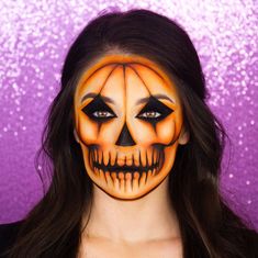 Half Face Makeup, Creative Halloween Makeup, Make Up Designs, Cute Halloween Makeup, Halloween Makeup Diy