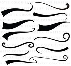 some black and white hair clippings on a white background