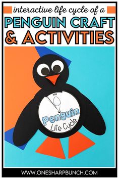 Keep your students engaged this winter with this penguin life cycle craft and penguin activities for kids. Students learn about the life cycle of a penguin with the emergent reader, penguin anchor chart and cut and glue activity. Then they complete an adorable penguin craft for kids with an interactive wheel. This penguin life cycle activity is perfect for kindergarten and first grade students. Great for kindergarten centers! Penguin Anchor Chart, Penguins Kindergarten, Penguin Craft For Kids