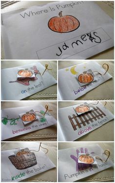 several pictures of pumpkins and the words where is pumpkin?