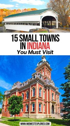 15 Small Towns in Indiana You Must Visit Indiana Places To Visit, Places To Visit In Indiana, Places To See In Indiana, Indiana Travel Places To Visit, What To Do In Indiana, Indiana Vacation Ideas, Indiana Day Trips, Indiana Bucket List