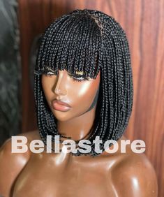 *Neatly handmade! *super lightweight! *All wig styles can be customized to customer's preferable length and color. *Wig caps comes with elastic band and combs for extra hold. *Sleek and comfortable to wear. *Great fit for all face types!  *Absolutely stunning that it'll get you lots of compliments. *Kindly fill in... Your cap size; (Small, medium, large) Your desired extension color- Your desired length- *Lace can be dyed. *LACE TYPE; 6*6 CLOSURE *STYLE; BOB WITH BANG *DISPLAYED LENGTH; 12 INCHE Bang Bob, Style Bob, Face Types, Bob Braids, Wig For Black Women, Box Braid Wig, Micro Braids, Braided Wig, Bob With Bangs