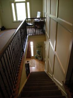 an open door leading to another room in a house