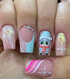 Nail Decoration Ideas, Festive Nails Christmas, Unusual Nail Designs, Bright Nail Designs, Festive Nails, December Nails, Super Cute Nails, Gel Nail Art Designs, Nails Trends