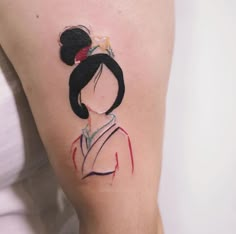 Mulan Tattoo, Minimalist Tattoo Meaning, Tattoo Disney, Tattoo Trend, Geek Tattoo, Mulan Disney, Inspiration Tattoos, Disney Tattoo, Tattoos Geometric