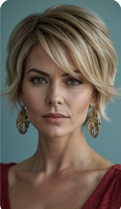 Short Hairstyle With Long Bangs, Back Of Layered Bob Haircut, Shoulder Length Inverted Bob With Layers, Bob Over 50 Older Women, Haircuts For Short Hair With Layers, Elf Haircut, Short Sassy Hair Over 50, Funky Short Hair Over 50