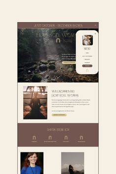 an image of a website design for a photographer