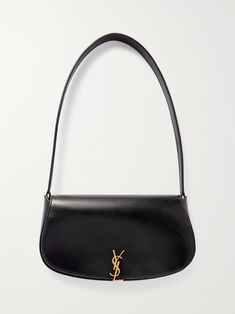 SAINT LAURENT Mini Voltaire leather shoulder bag | NET-A-PORTER Ysl Bag Outfit, Bag Obsession, Women's Bags By Style, Designer Shoulder Bags, Saint Laurent Bag, Cloth Bags, Net A Porter, Body Bag, Ysl Bag