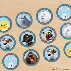 the secret life of pets cupcake toppers