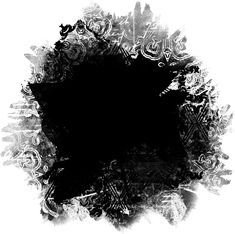 an artistic black and white photo with swirls in the center, on a white background