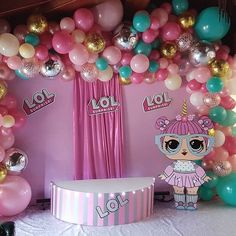 25 Idéias Incríveis de Festa Infantil Boneca LOL Surprise Surprise Party Decorations, Birthday Party Centerpieces, Birthday Party Theme Decorations