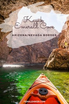 kayaking emerald cove in arizona / nevada border