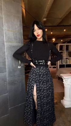 #WomanFashion #WomanFashion2024 #WomanFashionStyle #WomanFashionCoatWinter2024-2025 #WomanFashionCasual #WomanFashionLogo All Black Outfits For Work Restaurant, Women’s Punk Fashion, High Gothic Fashion, Alt Vegas Outfit, Black Corset And Black Skirt, Morticia Addams Fashion Aesthetic, Cute Goth Fall Outfits, Gothic Going Out Outfit, 12th House Fashion Aesthetic