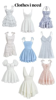 I need these, ok? Cute Short Dresses, Clothes Korean Style, Clueless Outfits, Outfit Inspo Summer, Casual Preppy Outfits, Year 6, Trendy Outfits For Teens