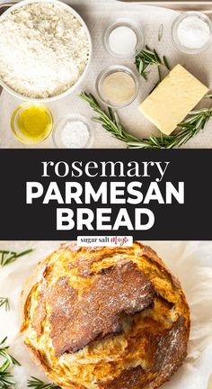 rosemary parmesan bread is an easy and delicious recipe