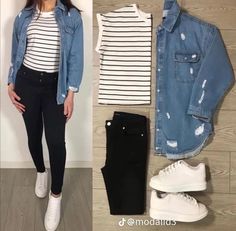 Causal Party Outfits, Outfits Con Jeans Y Tenis, Causal Outfits For Women, Comfortable Teacher Outfits, Casual College Outfits, Casual Day Outfits, Elegante Casual, Stylish Work Outfits