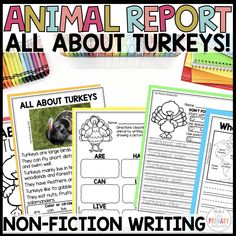 an animal report with all about turkeys