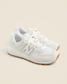 J.Crew: New Balance® 574 Unisex Sneakers For Women New Balance Tennis Shoes Women, Women’s Neutral Sneakers, Shoes For Women Sneakers & Athletic, Neutral Sneakers Women, 2025 Shoes, Trendy Sneakers For Women, Trendy Womens Sneakers, Cute Running Shoes, College Shoes