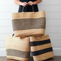 Natural Woven Basket Bag – Paulski Art