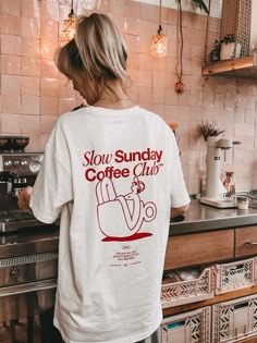 Slow Sunday Coffee Club T-Shirt – AnotherCottonLab Slow Sunday, Sunday Coffee, Coffee Club, Club T Shirt, Mode Casual, The Cult, The Minimalist, Coffee Gifts, Bottle Green