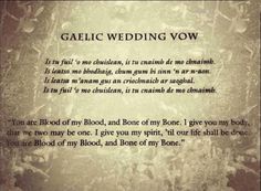 a poem written in black and white on an old parchment paper with the words galaic wedding vows