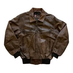 "Vintage Brown Motorcycle Bomber Style Leather Jacket Made in USA Mens Size S Small Condition: This item is in great pre-owned condition with the prefect signs of wear as seen in the photos, the jacket zipper pull is broken but the zipper still functions fine. MADE IN USA Material: Genuine Leather Size: Mens Size Small Please refer to measurements for exact fit and compare these measurements to a jacket you currently own. The size listed is provided as a reference only. Measures: Chest (armpit t Brown Motorcycle, Style Leather Jacket, Jacket Zipper, Vintage Leather Jacket, Brown Jacket, Brown Leather Jacket, Dream Clothes, Vintage Brown, Look Fashion