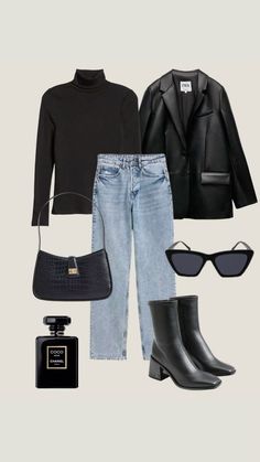 #style #streetstyle #casual #outfits #ootd #minimalist #clothing #trendy Chique Outfit, Winter Fashion Outfits Casual, Outfit Aesthetic, Blazer Outfits, 가을 패션, Autumn Outfit, Leather Blazer, Outfits Casual