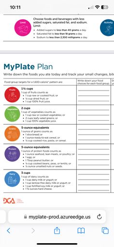 the info sheet for myplatee plan is shown in this screenshoto image