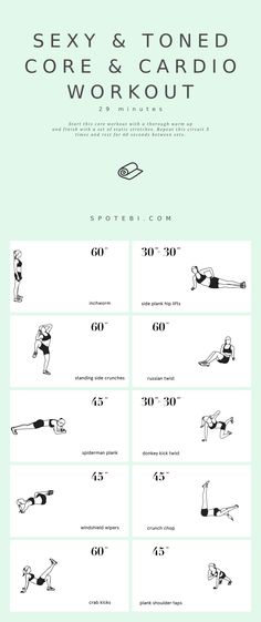 an exercise poster with instructions to do the absorptions and lower back workout