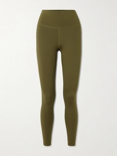 Varley's leggings are made from the label's FreeSoft™️ jersey that has a butter-soft feel, four-way stretch and moisture-wicking properties. They're designed with a smoothing high-rise waist and have minimal seams to create a streamlined fit. Wear yours with the coordinating sports bra. Varley Leggings, Jersey Leggings, Green Leggings, Jo Malone London, People Shopping, Stretch Leggings, Ski Wear, Sports Leggings, High Waisted Leggings