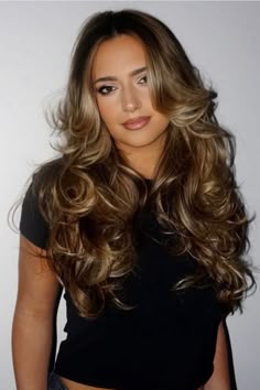 Lived-in Bronde, Lived-in Color, Bronde hair color, Bronde Balayage, Bouncy Blowout, 90's blowout, 90's bouncy blowout, Love Lane Salon, Jersey City Hair, Jersey City Hair Salon, #LOVELANESALON #LOVELANELOOK #INHAIRWETRUST #DAMNGOODHAIR Beach Blowout Hair, Voluminous Blowout Big Curls, Blow Hairstyle, Blowout Curls Long Hair, Curly Blowout, Voluminous Blowout, Bombshell Blowout, Volume Haircut, Brunette Shades