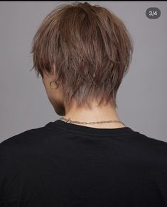 Asian Boy Hair, Cute Guy Haircuts, Back Of Hair, Asian Boy Haircuts, Brown Hair Boy, Haircuts For Wavy Hair, Shot Hair Styles