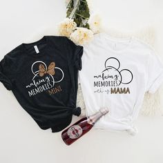 Disney Shirts For Family Matching Magic Kingdom, Mama And Mini Disney Outfits, Disney Mama Shirt, Mom And Daughter Disney Shirts, Mother Daughter Disney Trip, Disney Mom And Daughter, Mother Daughter Disney Shirts, Disney Shirts Magic Kingdom, Disney Mom Shirt