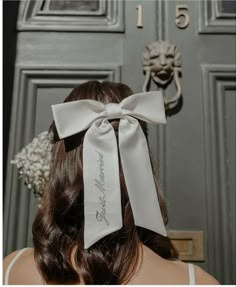 rehearsal dinner hair wedding hair wedding bow wedding hair Ellis Bridal, Perfect Bow, Silk Bow, Ivory Silk, Silk Hair, Wedding Weekend, Beautiful Embroidery