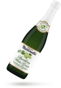 a bottle of wine with green leaves on it