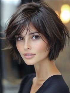 Bobs With Layers, Bob Cut Hairstyles, Short Layered Bob, Messy Short Hair, Layered Bob Hairstyles, Edgy Short Hair, Bob Hairstyles For Fine Hair, Short Wavy Hair