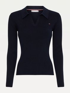 Tommy Hilfiger Sweater Outfit, Cropped Jumpers, Tommy Hilfiger Jumper, Polo Jumper, Slim Fit Polo, Tommy Hilfiger Sweater, Polo Sweater, Tommy Hilfiger Women, Web Store