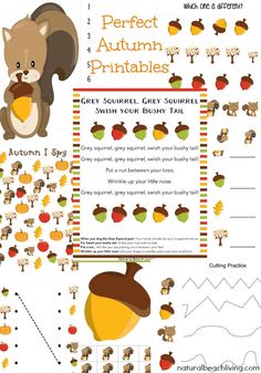 an autumn printable for kids to make