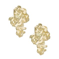 Elevate your everyday style with our exquisite 10K Gold Stud Earrings, masterfully crafted to embody the serene beauty of mountains, perfect for women who appreciate both elegance and the great outdoors. These stunning 10K Gold Stud Earrings are meticulously designed without stones to showcase the natural, unadulterated allure of pure gold. Featuring an intricate mountain motif, they capture the majesty of nature, making them an ideal accessory for women who love to blend sophistication with a t Nugget Jewelry, Gold Nugget Jewelry, Nugget Earrings, Lab Created Diamond Rings, Expensive Jewelry Luxury, Gold Spray, Photo Locket Necklace, Real Gold Jewelry, Sterling Silver Anklet