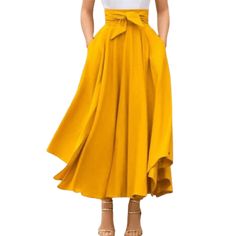 70s Solid Color Flared Skirt - The Essential Retro Classic! 












 
This 70s one-color flared skirt is a true vintage fashion classic . With its flattering cut and retro style, it is perfect for creating a boho chic look. Made from high-quality fabric, this skirt is soft, comfortable and lightweight to wear. Its high waist flatters the silhouette and creates a beautiful flared shape. You can wear it with high boots and a tucked-in shirt for a casual hippie look or with heels and a smart top for a more dressy look. This 70s one-color flared skirt is a must-have for all vintage fashion fans.



 Vintage Style


 Composition: Polyester


 Available in orange, red, yellow

 Limited quantity


 Free shipping 

































 Size guide (in cm) Maxi Skirt Design, Yellow Maxi Skirt, Bohemian Maxi Skirt, 70s Skirt, Long Flowy Skirt, Look Boho Chic, Yellow Maxi, High Waisted Maxi Skirt, Bohemian Maxi