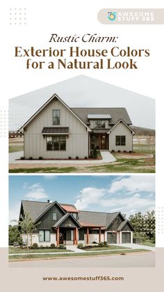 the exterior house colors for a natural look