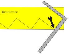 a ruler with an arrow pointing to the right