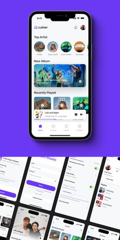 "Luister" makes music app design easier than ever. Packed with customizable screens, modern layouts, and a clean look, this UI Kit is ideal for mobile apps focused on music streaming, audio playback, or music libraries. A great option for designers looking to save time.

Music UI kit, mobile app templates, audio player design, music streaming app design, app design inspiration, customizable app layouts, mobile design for audio, simple music UI, professional UI kits, mobile UX design