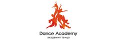 the logo for dance academy with flames