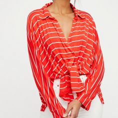 A Nice Casual Long Sleeve Tee Features A Slouchy Silhouette. Super Soft And Effortless Statement Making. V-Neckline Dolman Style Sleeves Surplice Fly Away Front Round Hem Side Vents 94% Rayon, 6% Spandex Size M And Fits True To Size. It Is More Orange/Red And White Stripes. New With Tag. Please Feel Free To Ask Any Questions. Bundle And Save! Like The Item But Not The Price? I'm Happy To Negotiate And Will Consider All Reasonable Offers. Fall Vacation Tops With V-neck, Relaxed Fit V-neck Tops For Brunch, Fall V-neck Tops For Beach, Fall Beach V-neck Tops, Fall V-neck Beach Tops, Red V-neck Tops For Brunch, Striped Summer Top For Brunch, Striped V-neck Blouse For Fall, Fall Striped V-neck Blouse